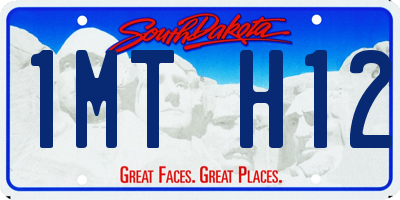 SD license plate 1MTH12