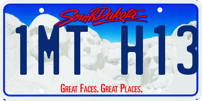 SD license plate 1MTH13