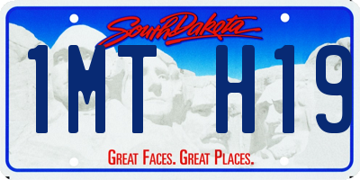 SD license plate 1MTH19