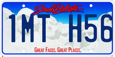SD license plate 1MTH56