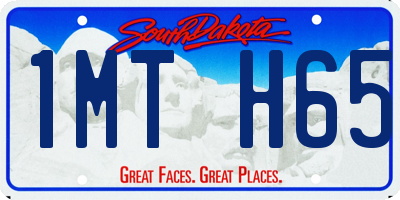 SD license plate 1MTH65