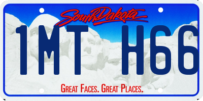 SD license plate 1MTH66