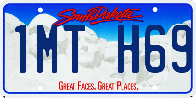 SD license plate 1MTH69