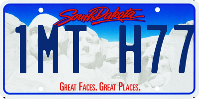 SD license plate 1MTH77