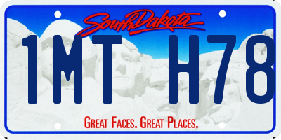 SD license plate 1MTH78