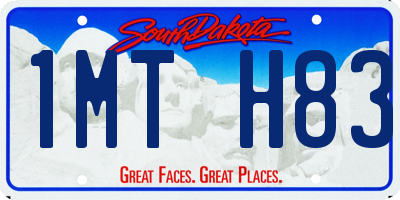 SD license plate 1MTH83