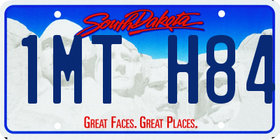 SD license plate 1MTH84