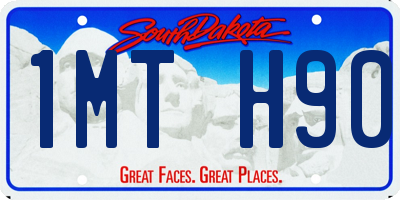 SD license plate 1MTH90