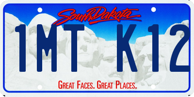 SD license plate 1MTK12