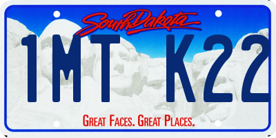 SD license plate 1MTK22