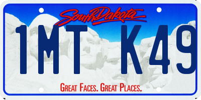 SD license plate 1MTK49