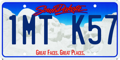 SD license plate 1MTK57