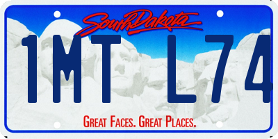 SD license plate 1MTL74