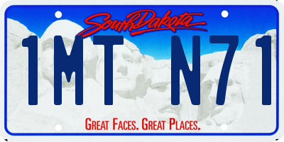 SD license plate 1MTN71