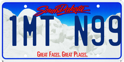 SD license plate 1MTN99