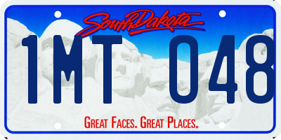 SD license plate 1MTO48
