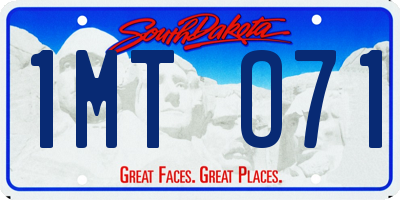 SD license plate 1MTO71