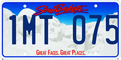 SD license plate 1MTO75