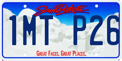 SD license plate 1MTP26