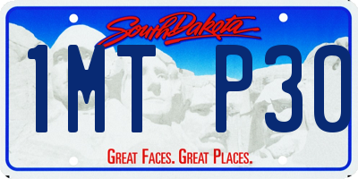 SD license plate 1MTP30