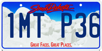 SD license plate 1MTP36