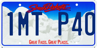 SD license plate 1MTP40