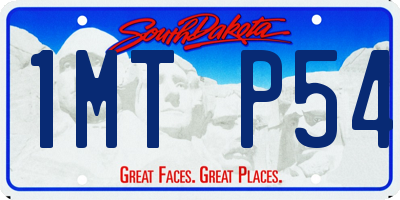 SD license plate 1MTP54