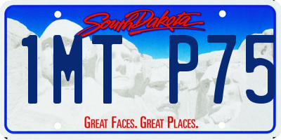 SD license plate 1MTP75