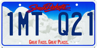 SD license plate 1MTQ21