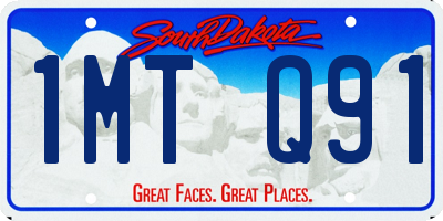 SD license plate 1MTQ91