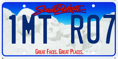 SD license plate 1MTR07