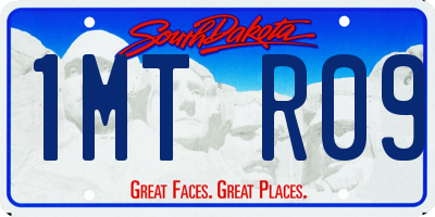 SD license plate 1MTR09