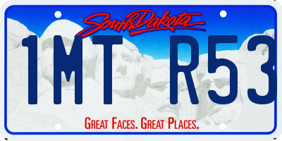 SD license plate 1MTR53