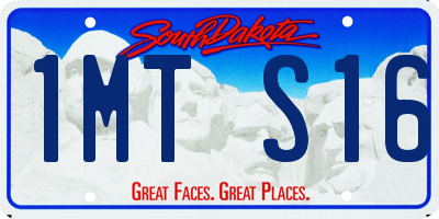 SD license plate 1MTS16