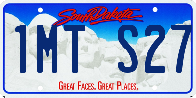 SD license plate 1MTS27