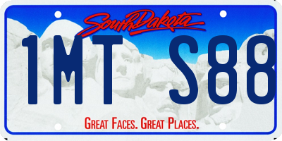 SD license plate 1MTS88
