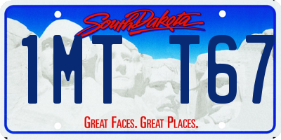 SD license plate 1MTT67