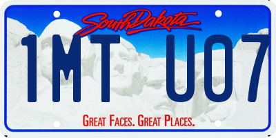 SD license plate 1MTU07
