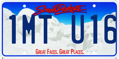 SD license plate 1MTU16