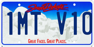SD license plate 1MTV10