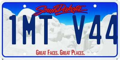 SD license plate 1MTV44
