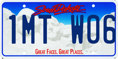 SD license plate 1MTW06