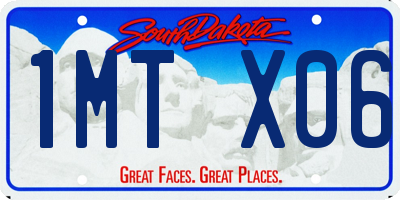SD license plate 1MTX06