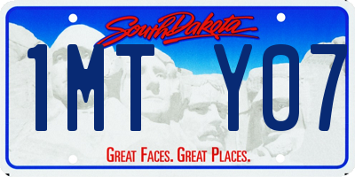 SD license plate 1MTY07