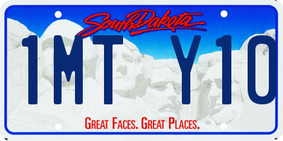 SD license plate 1MTY10