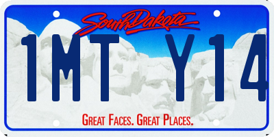 SD license plate 1MTY14