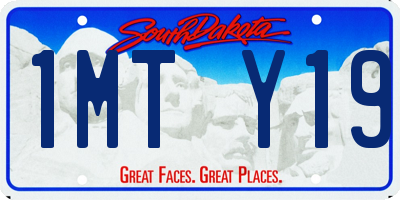 SD license plate 1MTY19