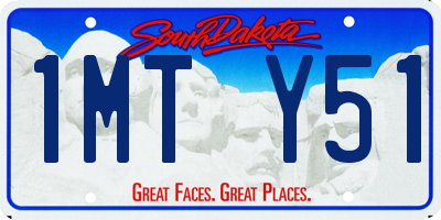 SD license plate 1MTY51
