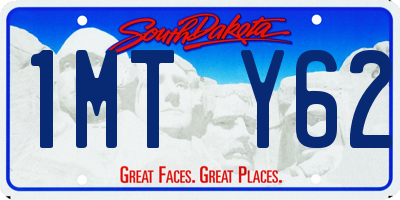 SD license plate 1MTY62