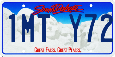 SD license plate 1MTY72